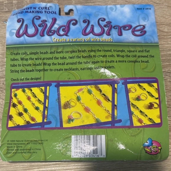 Wild Wire Twist n' Curl Bead Making Tool New Wraps Beads Maker Jewelry Vintage - Picture 3 of 4